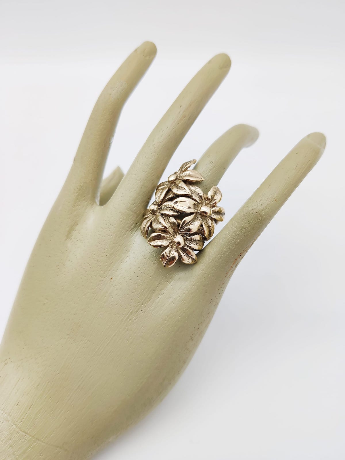 Anello Flower in bronzo