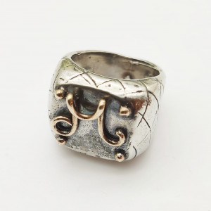 Ring  with square initial
