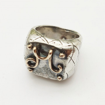 Ring  with square initial