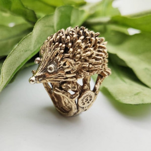 Anello Porcospino - bronzo Anello Porcospino - bronzo