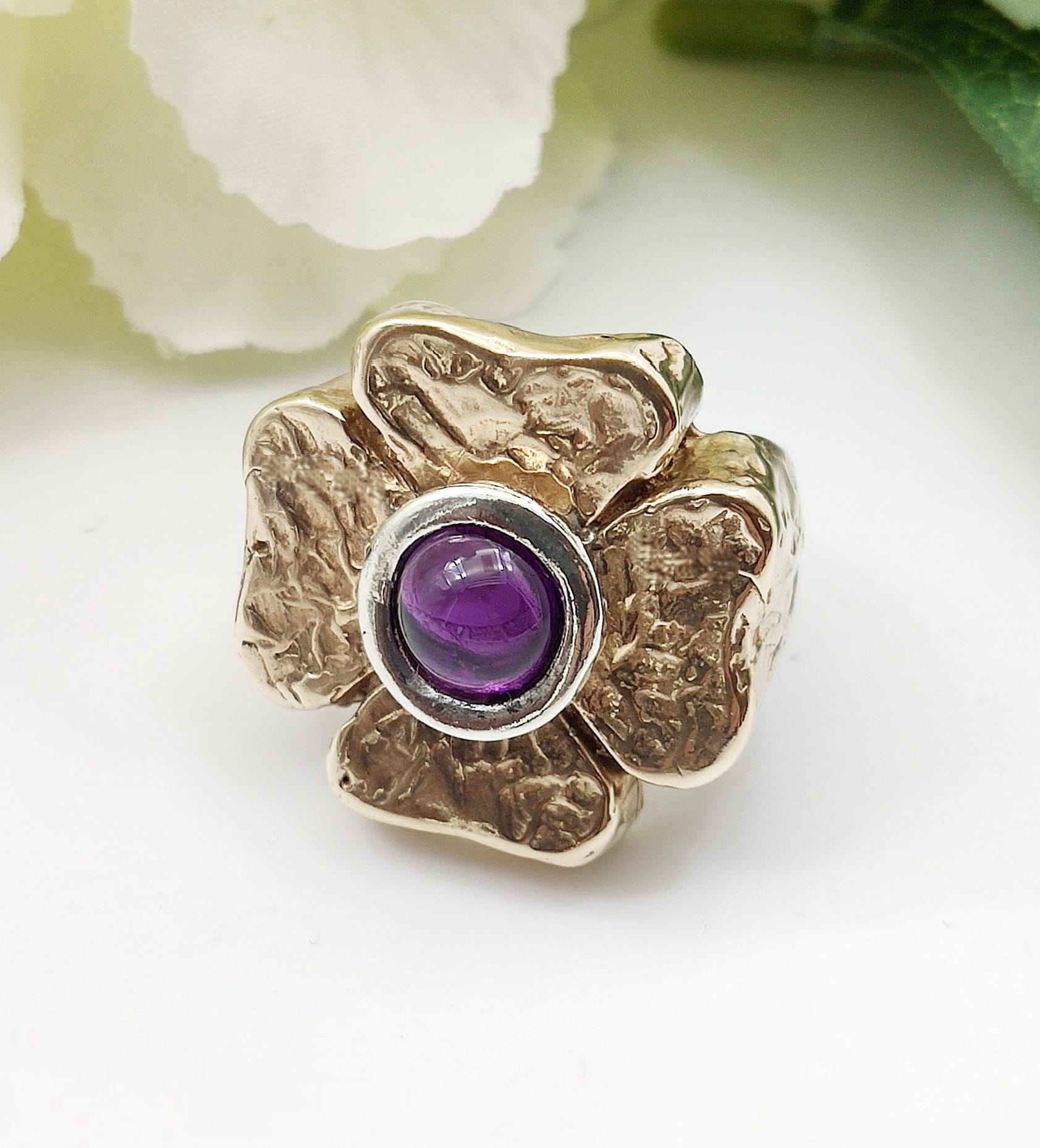 Anello Portabene Quadrifoglio