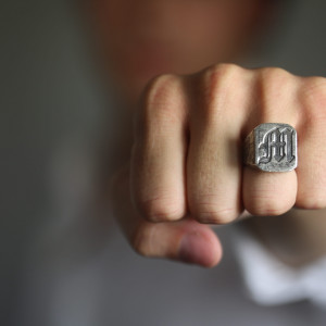 Anello chevalier ovale Anello chevalier ovale